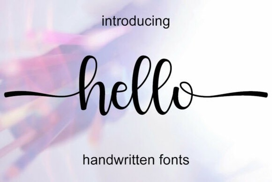 Hello Font